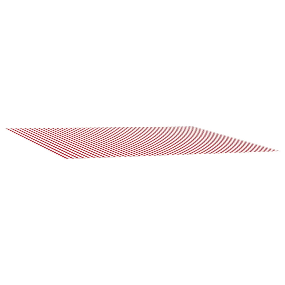 Vidaxl Awning Replacement Fabric Red And White 500 X 300 Cm Polyester