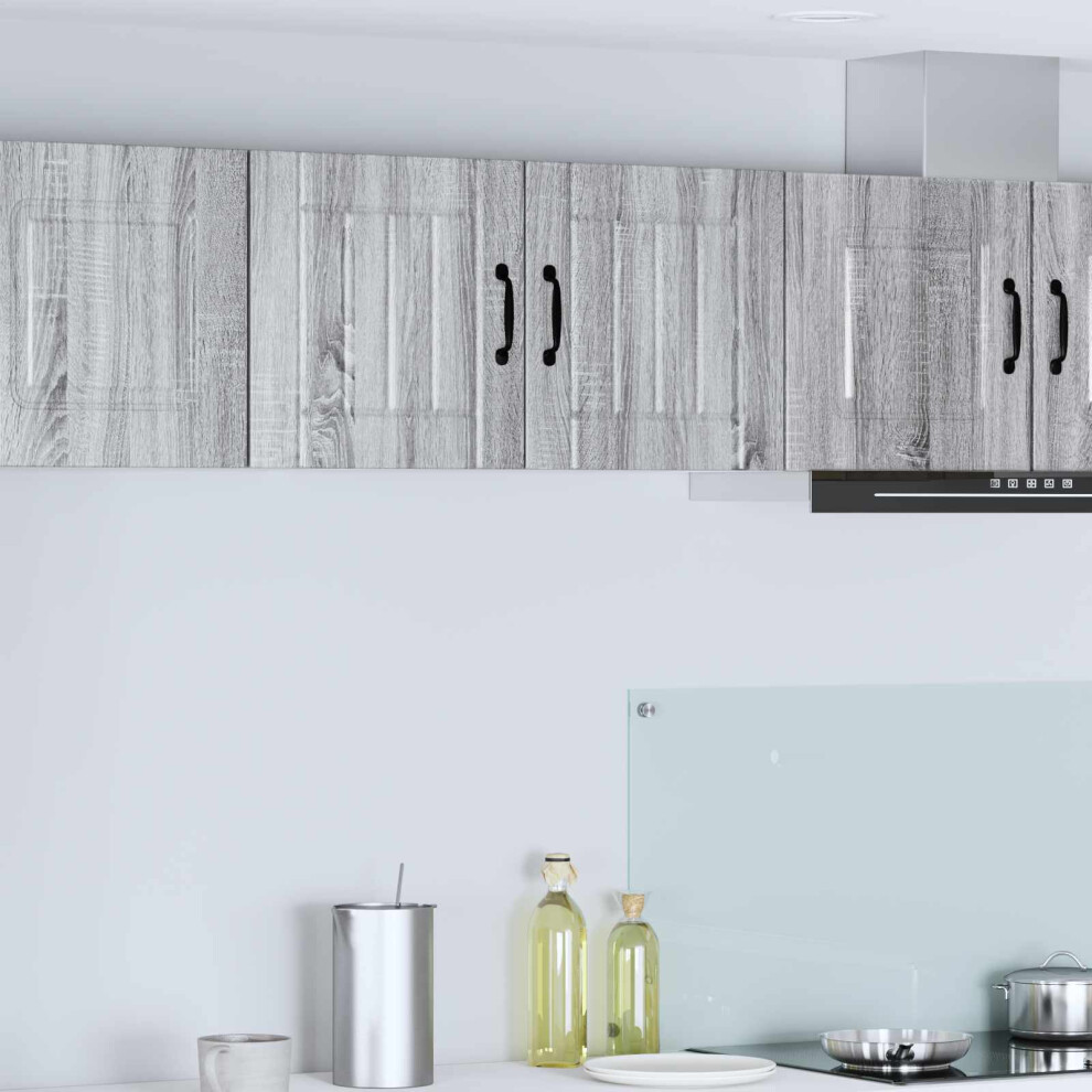 Vidaxl Wall Cabinet Lucca Grey Sonoma 40 X 31 X 40 Cm Engineered Wood 8721359457575