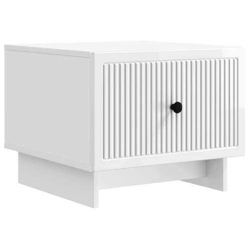VidaXL vidaXL Coffee Table High Gloss White 49 x 50 x 40 cm Engineered Wood
