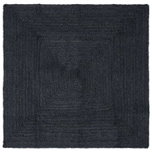 vidaXL Area Rugs Square Dark Grey 160 x 160 cm Jute