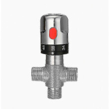 Adjustable Thermostatic Mixer Valve Brass Bathroom Hot Cold Water Temperature Mixer