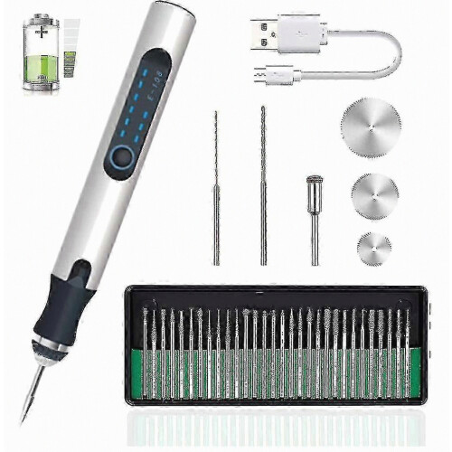 Mini Electric Engraving Machine USB Rechargeable Cordless Etching Pen Rotary Tool