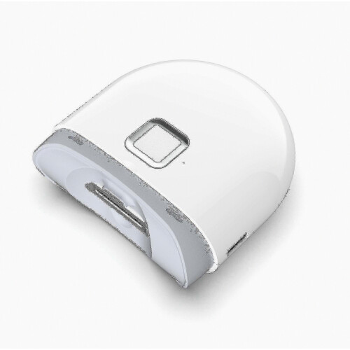 Electric Automatic Nail Clipper 2 in 1 White with Light USB Rechargeable
