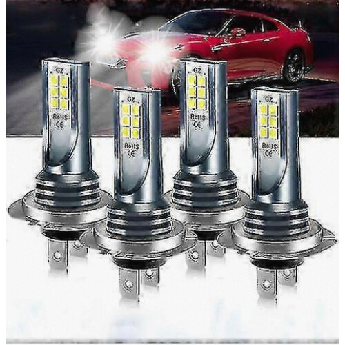 H7 LED Headlight Bulb Kit 4x 220W 60000LM 6000K High Low Beam White