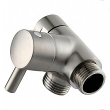 G1/2 3 Way Brass Shower Arm Diverter Valve, Bathroom Shower System Replacement Part