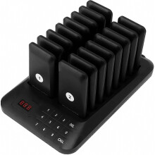 Wireless Restaurant Alert System 16 PCS with Touch Screen Buzzer