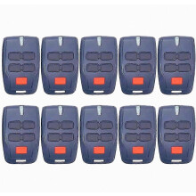 10 stuks afstandsbedieningen met 4 knoppen, 433 MHz, rolling code, voor garagedeuren en poorten, geschikt voor BFT MITTO 2 en MITTO 4 -