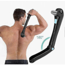 Elektrisch scheerapparaat voor mannen, rughaar, handmatig, draadloos, opvouwbaar, ontharingsapparaat voor onder de douche - XN