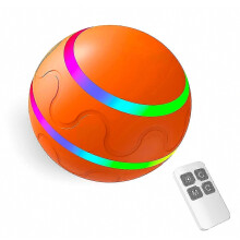 Smart Ball For Pets, Interactive Puppy Pet Ball With Remote Control And Led Light, Rechargeable Smart Wicked Busy Ball For Dogs Cats -B