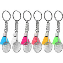 Badminton Keychain Cute Mini Sporting Goods Ball Shuttlecock Badminton Pendant Key Ring Decorative Gift For Sports Lovers (multi-color)