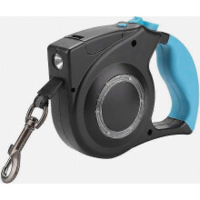 Retractable Dog Leash Adjustable Heavy Duty Led Dog Walking Leash With Non-slip Handle (black Blue) (1pcs)