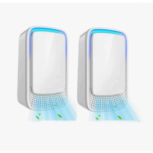 Quiet Plug-in Air Purifier for Home Negative Ionizer Technology for Bedroom Pet Kitchen Office 2 Pc