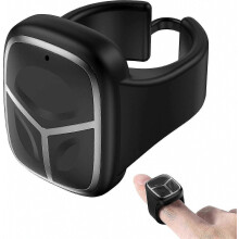 Draadloze Bluetooth-muis, mini intelligente handheld vingerringmuis, draagbare Bluetooth-muis, oplaadbare muis met afstandsbediening en
