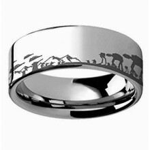 Titanium Steel Ring Movie Star Wars Alliance Galactic Empire Ring Stainless Steel Ring