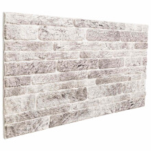 vidaXL Wall Panels 10 pcs Light Grey and White 100 x 50 cm EPS Foam