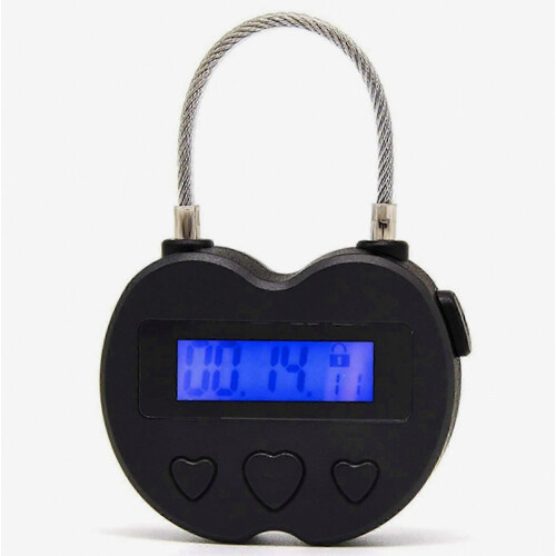 Time Lock Padlock 2 Pack LCD Display USB Rechargeable Temporary Timer Electronic Padlock 1
