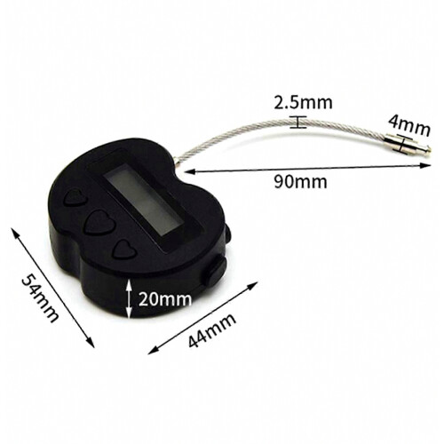 Time Lock Padlock 2 Pack LCD Display USB Rechargeable Temporary Timer Electronic Padlock 2