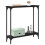 VidaXL vidaXL Console Table Black Oak 75 x 22.5 x 75 cm Engineered Wood 4