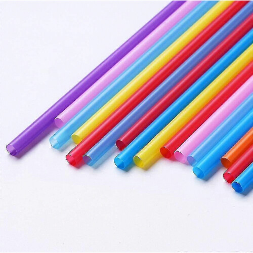 1000 Pcs Colorful Plastic Long Disposable Drinking Straws - XN 1