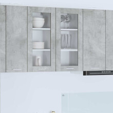 vidaXL Hängeschrank Betongrau 40 x 31 x 80 cm Holzwerkstoff