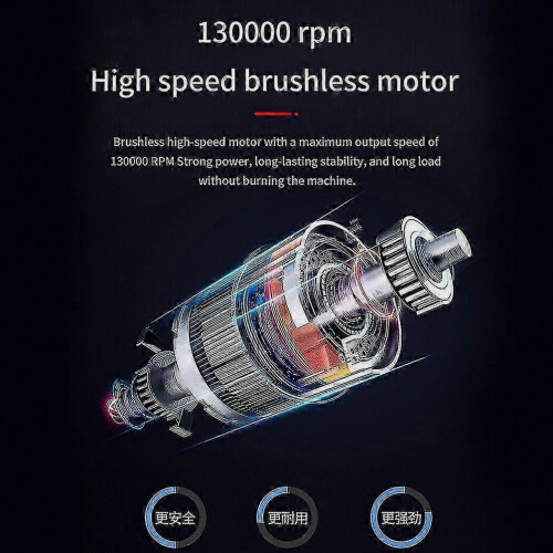 Μοντέλο X3 130000RPM Υψηλής Ισχύος Κινητήρας χωρίς Ψήκτρες Turbo Ανεμιστήρας 200W 2