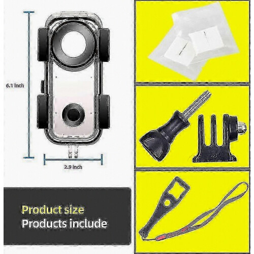 Waterproof Housing Case for Insta360 One X2, 40m (131ft) Underwater Dive Protective Shell Action Camera Accessory 2