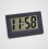 White Digital Clock 5.6 x 3 cm Rubber Coated for Car Table Use 2