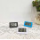 White Digital Clock 5.6 x 3 cm Rubber Coated for Car Table Use 5