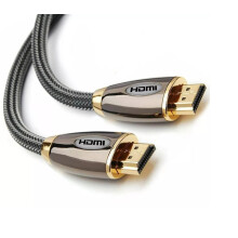 PREMIUM 4K HDMI CABLE 2.0 HIGH SPEED GOLD PLATED BRAIDED LEAD 2160P 3D UHD HDTV
