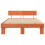 VidaXL vidaXL Bed Frame with Headboard Wax Brown 140 x 200 cm Solid Pine Wood 5