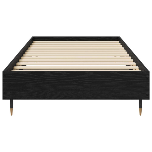VidaXL vidaXL Bed Frame Black Oak 80 x 200 cm Engineered Wood 1