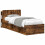 VidaXL vidaXL Headboard Cabinet with Storage Smoked Oak Engineered Wood 4