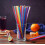 1000 Pcs Colorful Plastic Long Disposable Drinking Straws 4