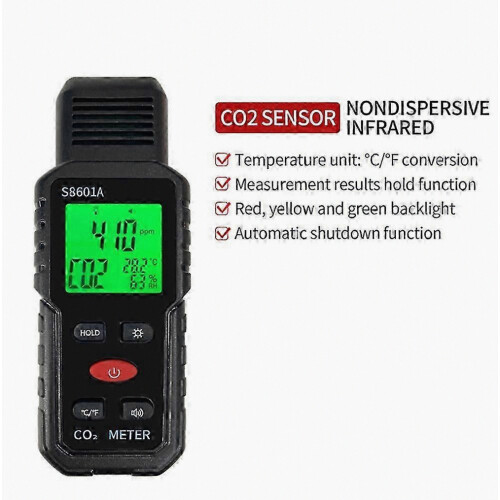 3-in-1 CO2-Messgerät, Handluftqualitätsmonitor, 5000 ppm CO2-Messgerät, Kohlendioxid-Messung 1