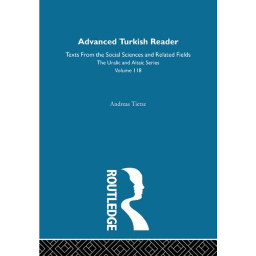 Advanced Turkish Reader by Andreas Tietze Hardcover Book