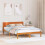 VidaXL vidaXL Bed Frame Brown 140 x 200 cm Solid Pine wood 1