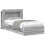VidaXL vidaXL Bed Frame with Storage Grey Sonoma 75 x 190 cm Engineered Wood 3