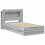 VidaXL vidaXL Bed Frame with Storage Grey Sonoma 75 x 190 cm Engineered Wood 4