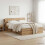 VidaXL vidaXL Headboard Cabinet with Storage Artisan Oak Engineered Wood 1