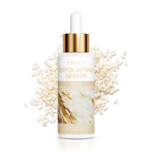 (80ml Rice) Ensemble de sérum exfoliant au riz – Hydratant au riz blanc et éclaircissant au riz noir, nettoyant les pores pour un
