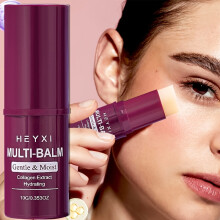 Bâton de crème hydratante pour les yeux infusé au collagène |Texture légère et élastique, formule douce pour le visage,