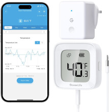 Goveelife Digital Fridge Thermometer with App Control, Wireless Smart Wifi Freez