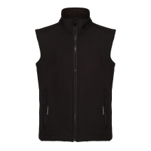 (32In, Black) Regatta Professional Childrens/Kids Softshell Reflective Gilet