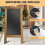 Double Sided Wooden A-Frame Stand Up Blackboard 2