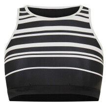 (8 UK, Black) Zoggs Womens/Ladies Stripe Crop Top