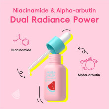 (1pcs) Suero de sandía y niacinamida 30 ml, esencia facial e hidratante con ácido hialurónico y centella, apto para todo tipo