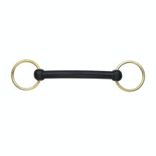 (4.75in, Black) Shires Overcheck Rubber Horse Bradoon Bit
