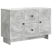 vidaXL Sideboard Concrete Grey 89 x 34.5 x 60 cm Engineered Wood