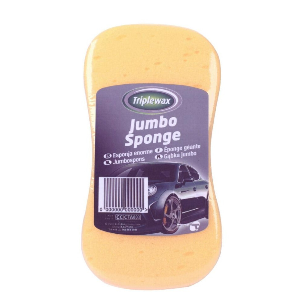(Jumbo, ) Triplewax Jumbo Sponge Yellow 5059444077081