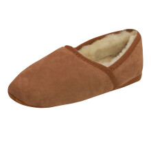 (8 UK, Chestnut) Eastern Counties Leather Mens Full Sheepskin Turn Slippers